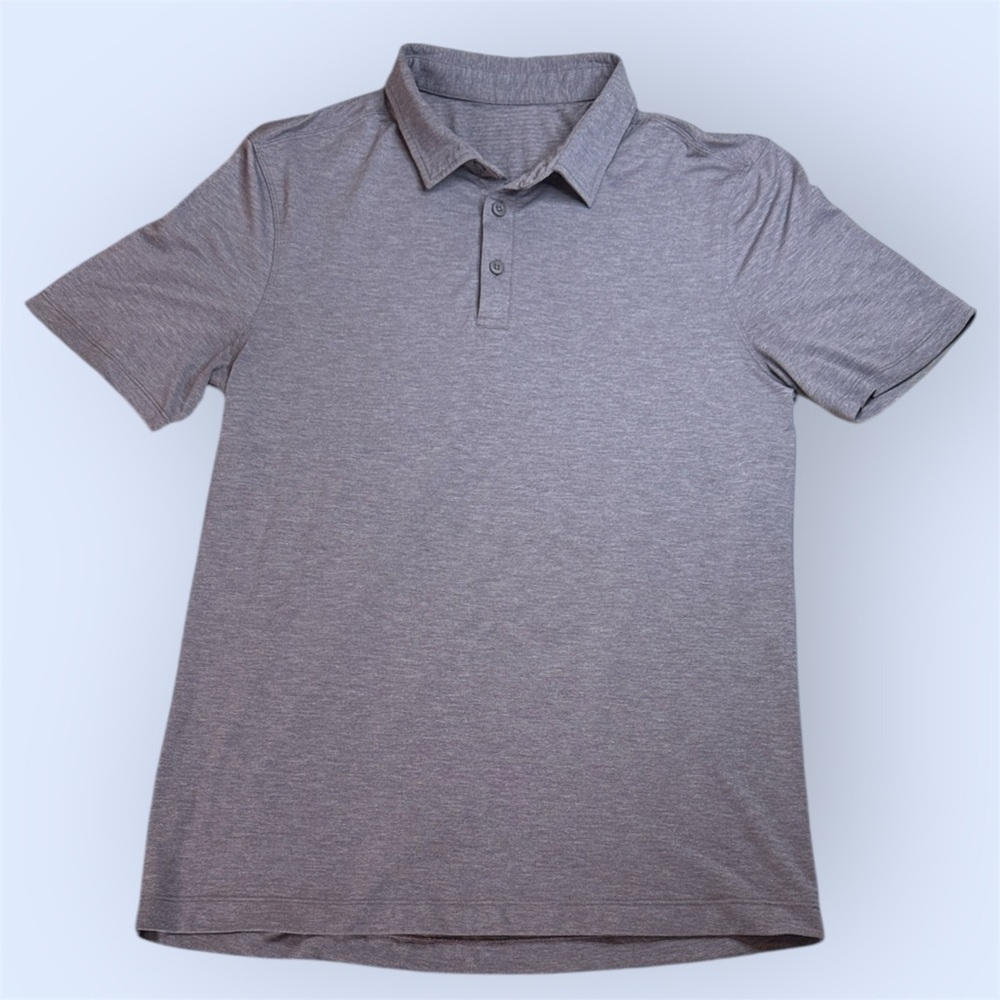 Lululemon Evolution Men's Light Purple Short Sleeve Polo Golf sz est M